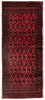 Turkaman-tæppe - 130 x 60 cm - rød