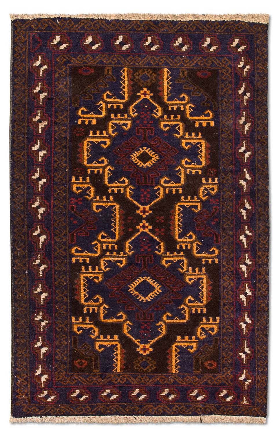 Baluch-tæppe - 133 x 81 cm - blå
