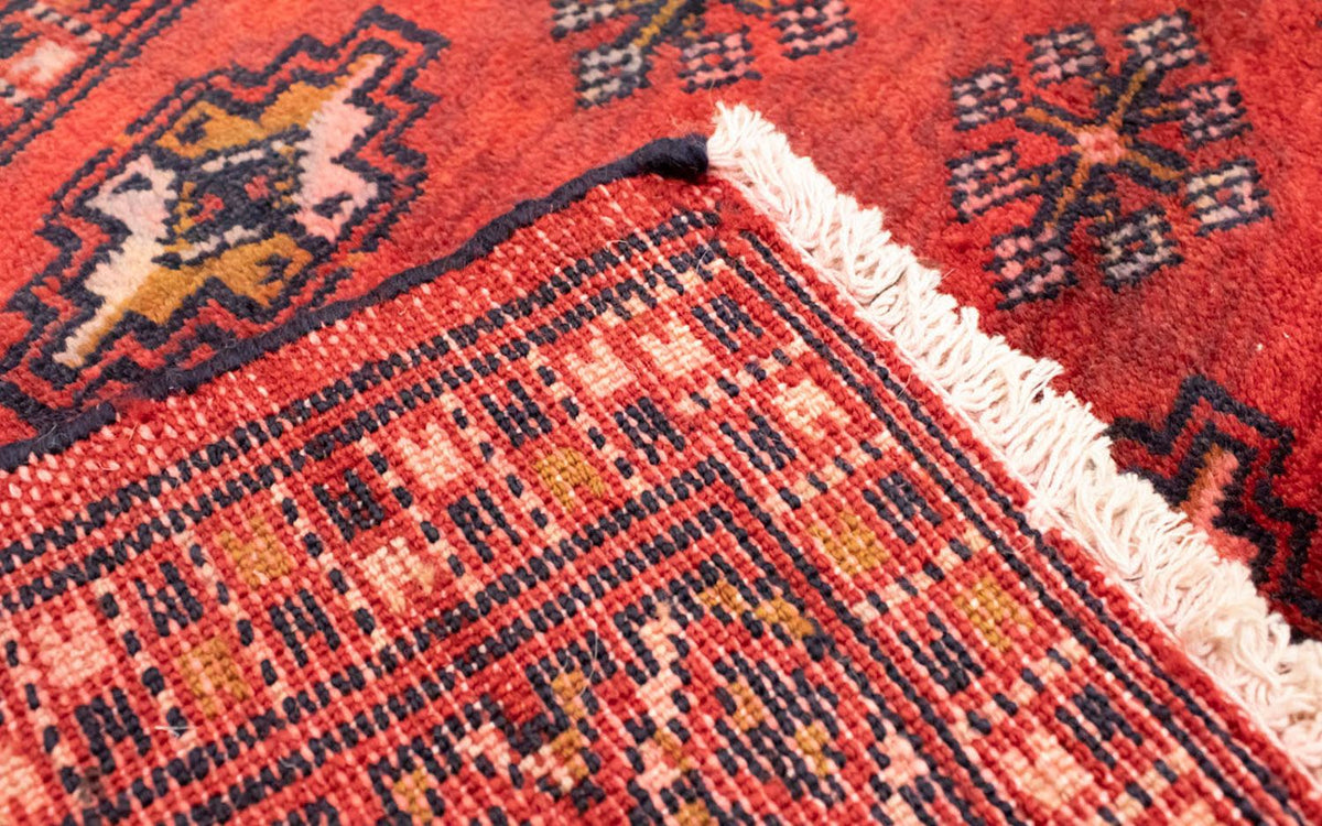 Turkaman-tæppe - 130 x 60 cm - rød