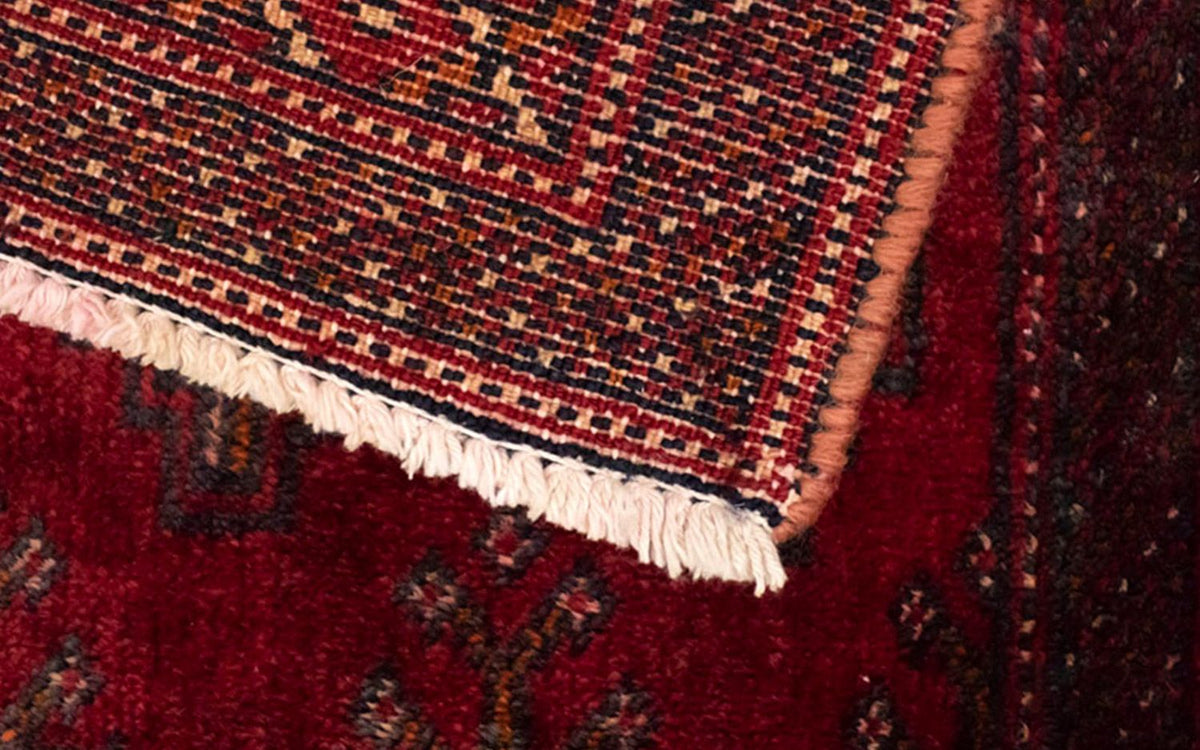 Turkaman-tæppe - 130 x 60 cm - rød