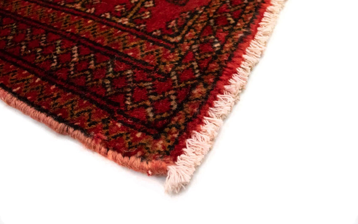 Turkaman-tæppe - 130 x 60 cm - rød