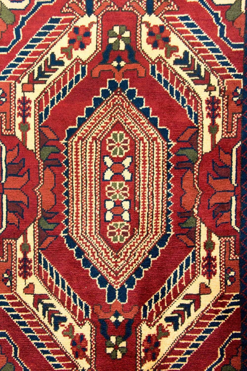 Løber Afghansk tæppe - Hatshlu - 307 x 83 cm - rød