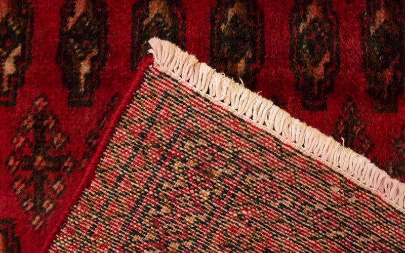 Turkaman-tæppe - 130 x 60 cm - rød
