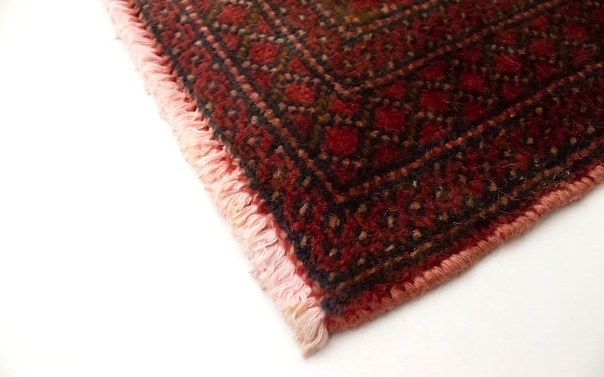 Turkaman-tæppe - 130 x 60 cm - rød