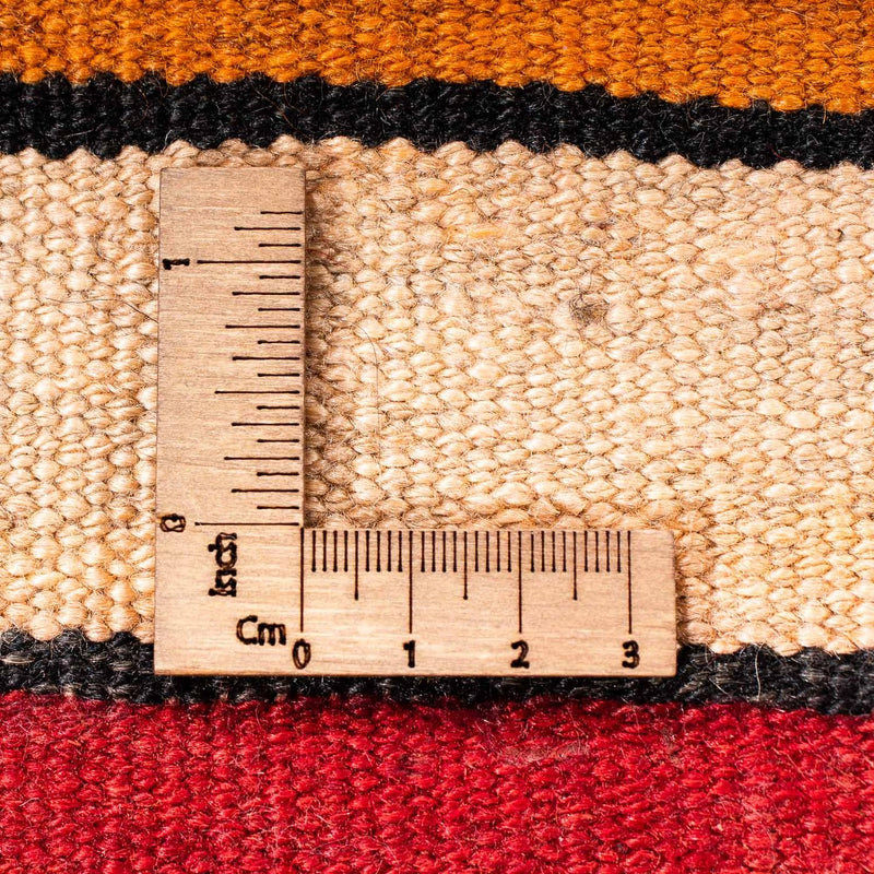 Kelim-tæppe - gammelt - 145 x 130 cm - flerfarvet