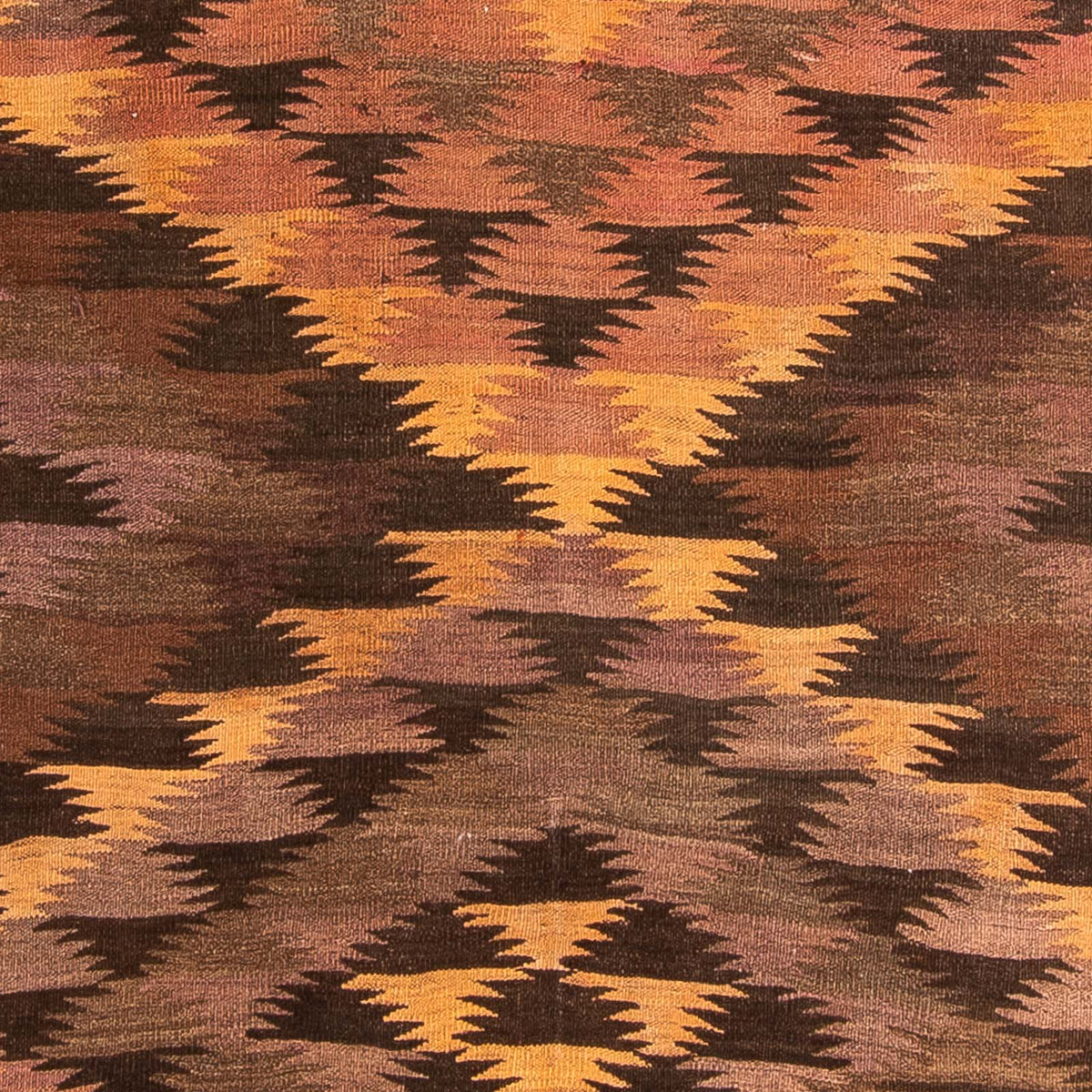 Løber Kelim-tæppe - gammelt - 380 x 145 cm - flerfarvet