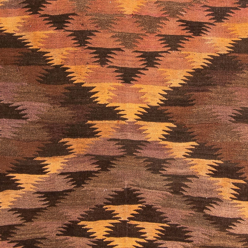 Løber Kelim-tæppe - gammelt - 380 x 145 cm - flerfarvet