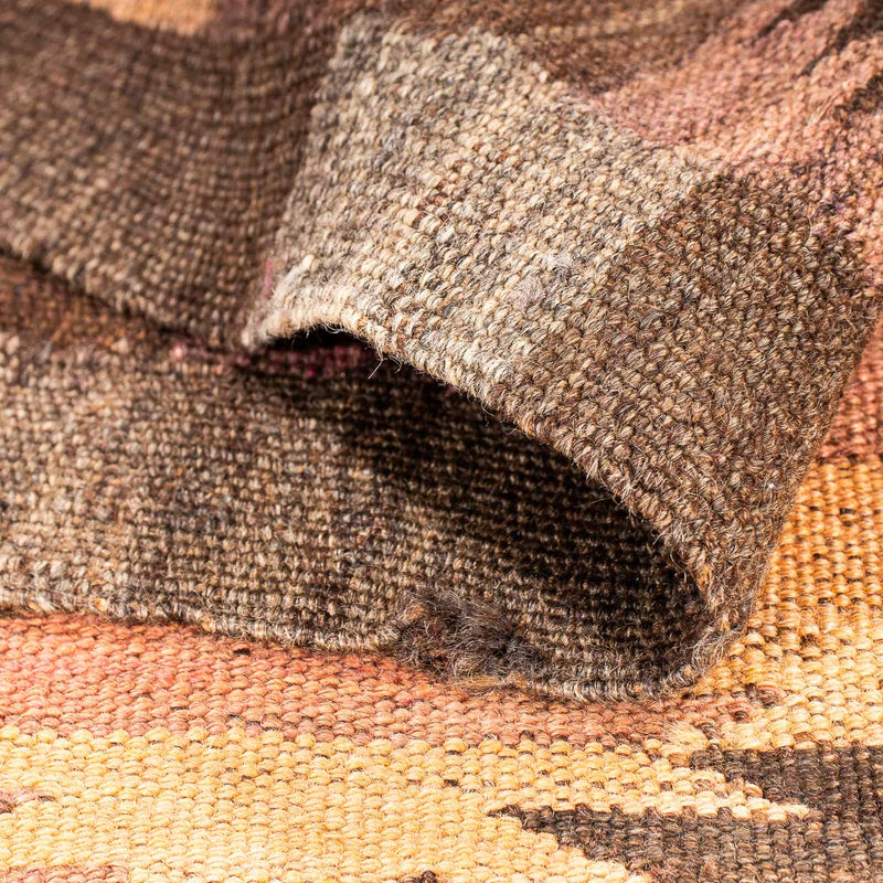 Løber Kelim-tæppe - gammelt - 380 x 145 cm - flerfarvet