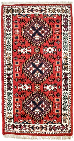 Orientalsk tæppe - 160 x 90 cm - rød