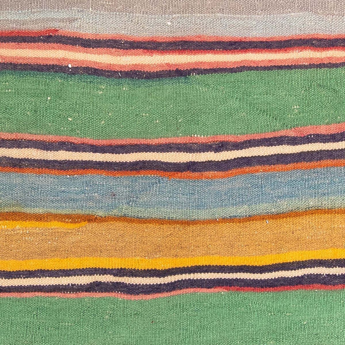 Kelim-tæppe - gammelt - 165 x 150 cm - flerfarvet