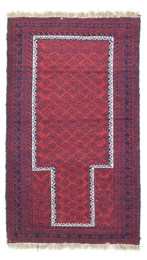 Baluch-tæppe - 135 x 79 cm - rød