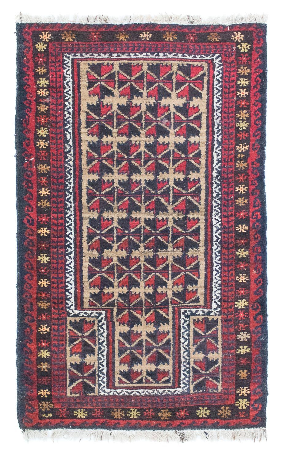 Baluch-tæppe - 129 x 78 cm - blå