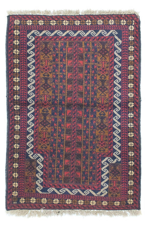 Baluch-tæppe - 132 x 88 cm - brun