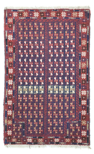 Baluch-tæppe - 136 x 82 cm - brun