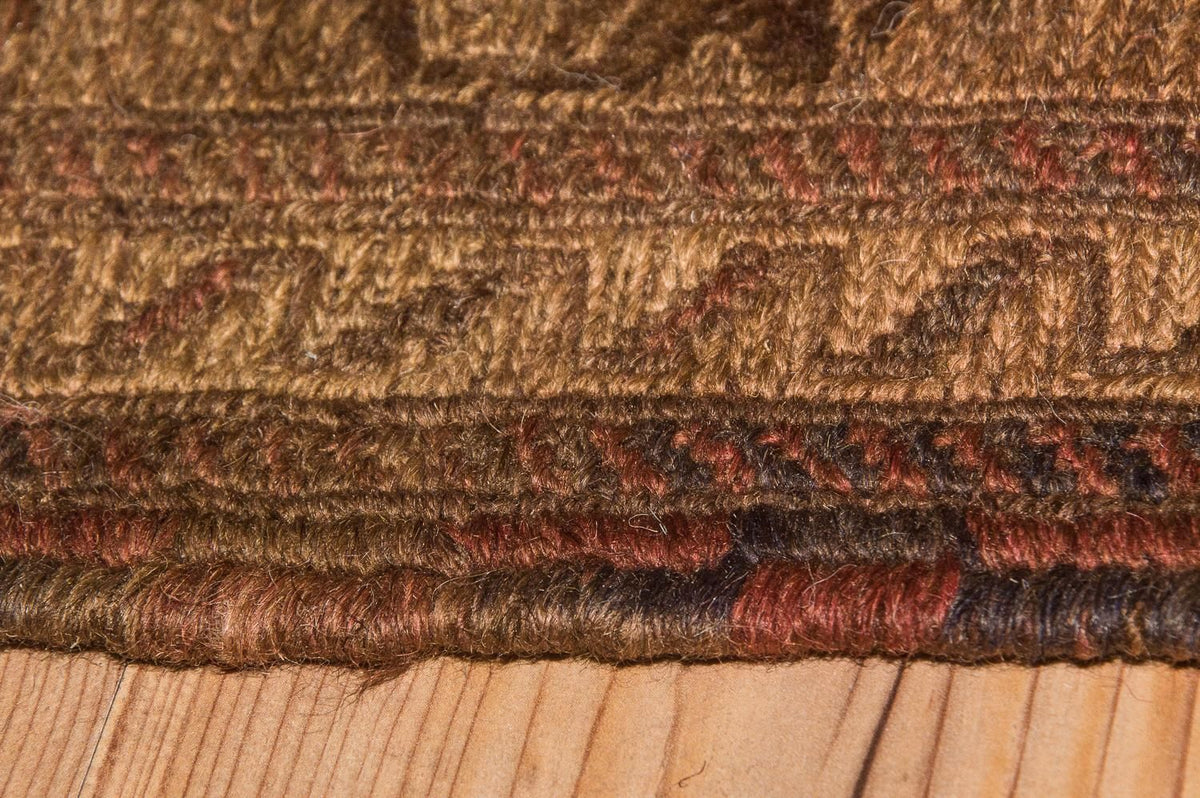 Kelim-tæppe - gammelt - 276 x 182 cm - brun