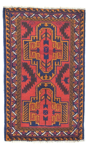 Baluch-tæppe - 134 x 75 cm - rød