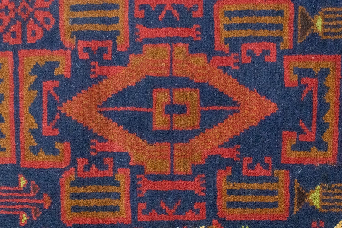 Baluch-tæppe - 135 x 81 cm - blå