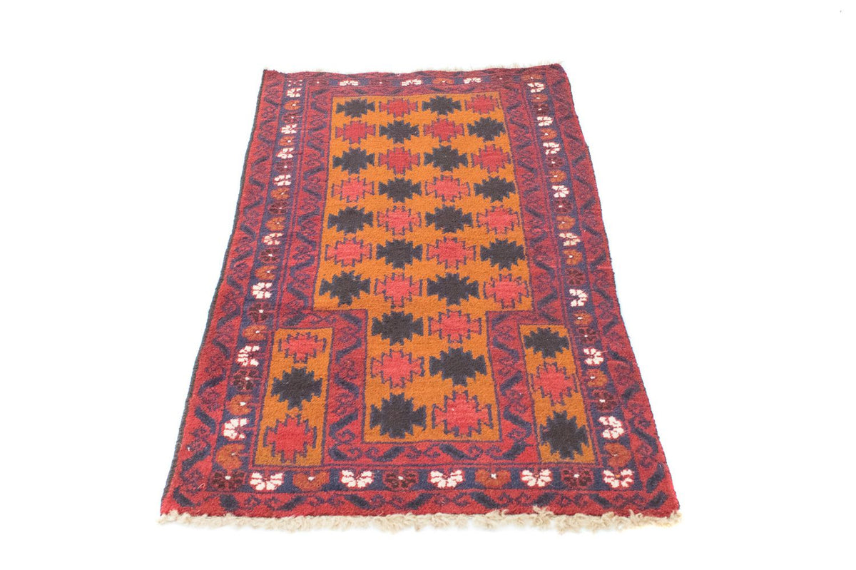 Baluch-tæppe - 126 x 77 cm - orange