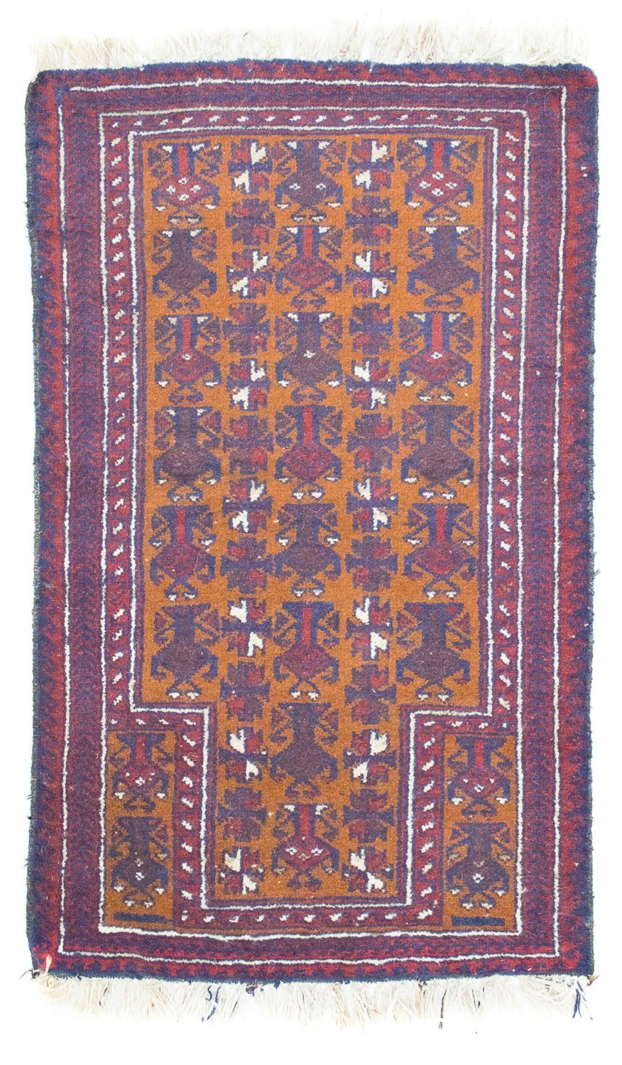 Baluch-tæppe - 138 x 85 cm - orange