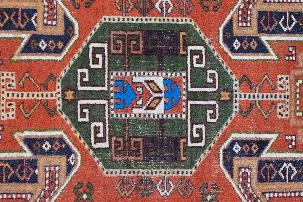 Turkaman-tæppe - 160 x 125 cm - orange