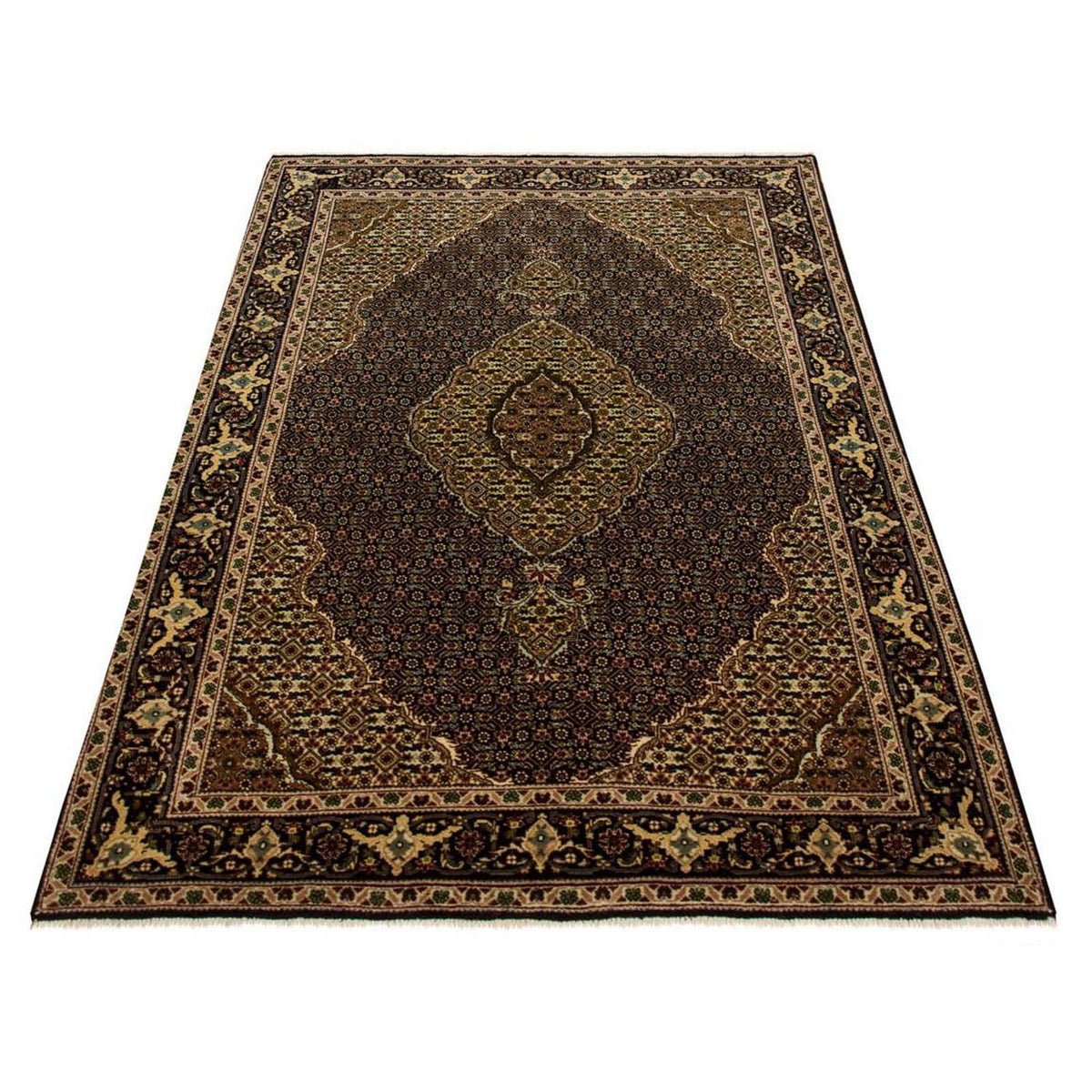 Persisk tæppe - Tabriz - Royal - 155 x 102 cm - blå