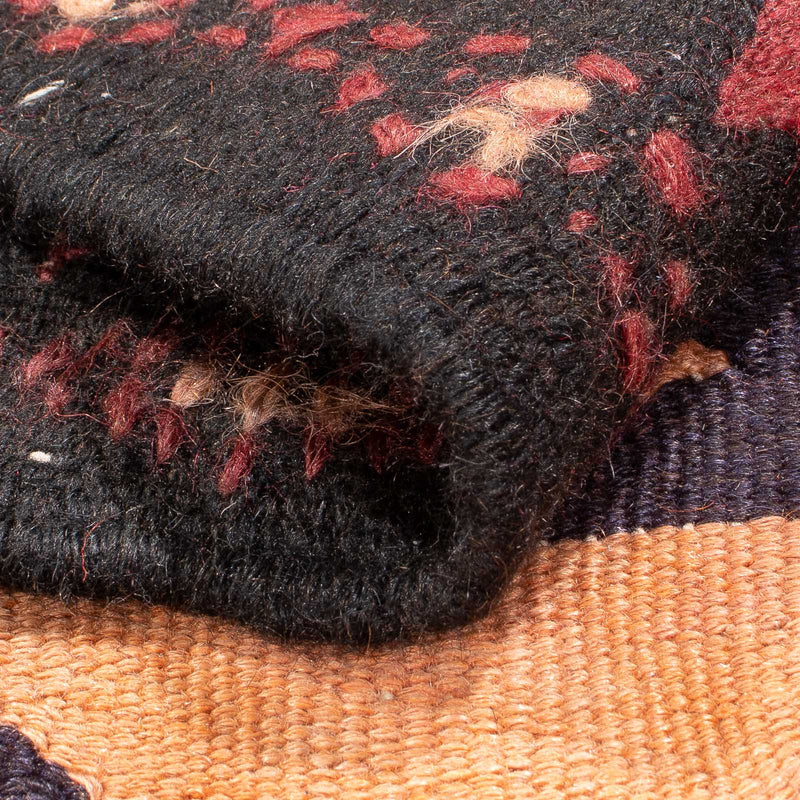 Løber Kelim-tæppe - gammelt - 435 x 150 cm - lysrød