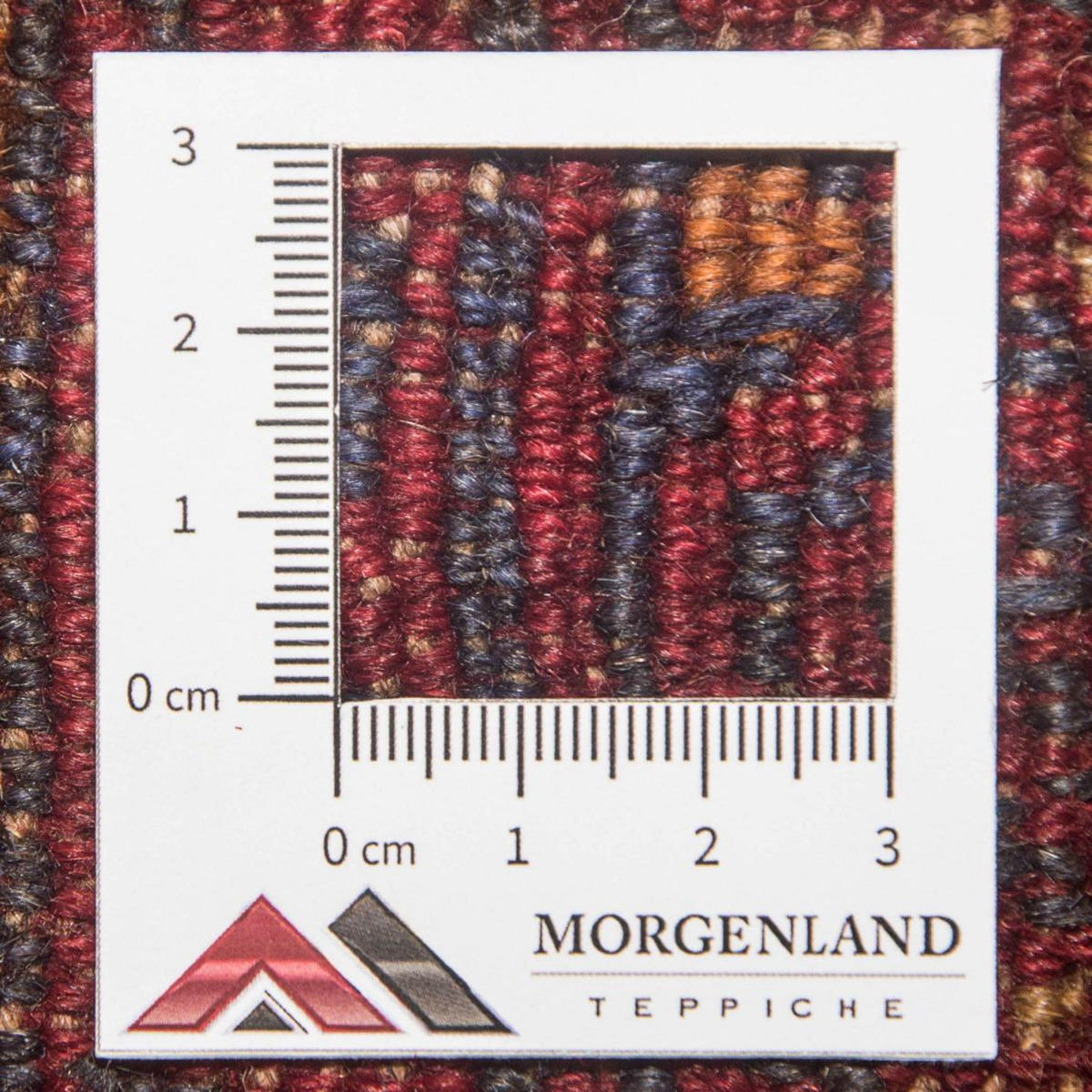 Kelim-tæppe - orientalsk firkantet - 123 x 114 cm - rød