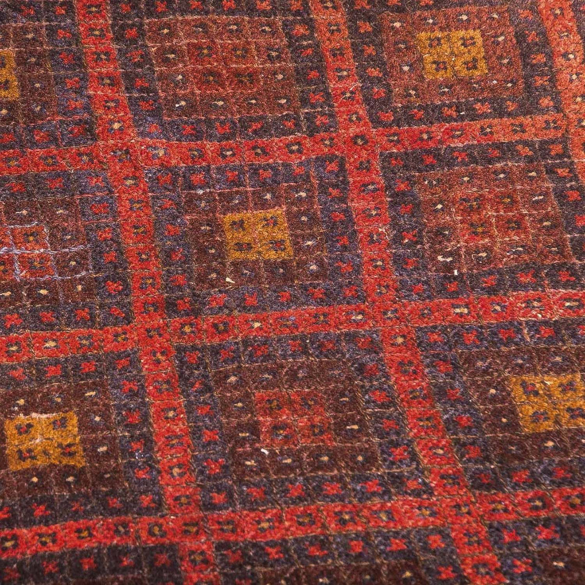 Kelim-tæppe - orientalsk - 139 x 118 cm - brun
