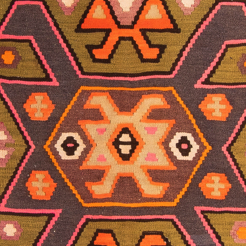 Løber Kelim-tæppe - gammelt - 305 x 145 cm - flerfarvet