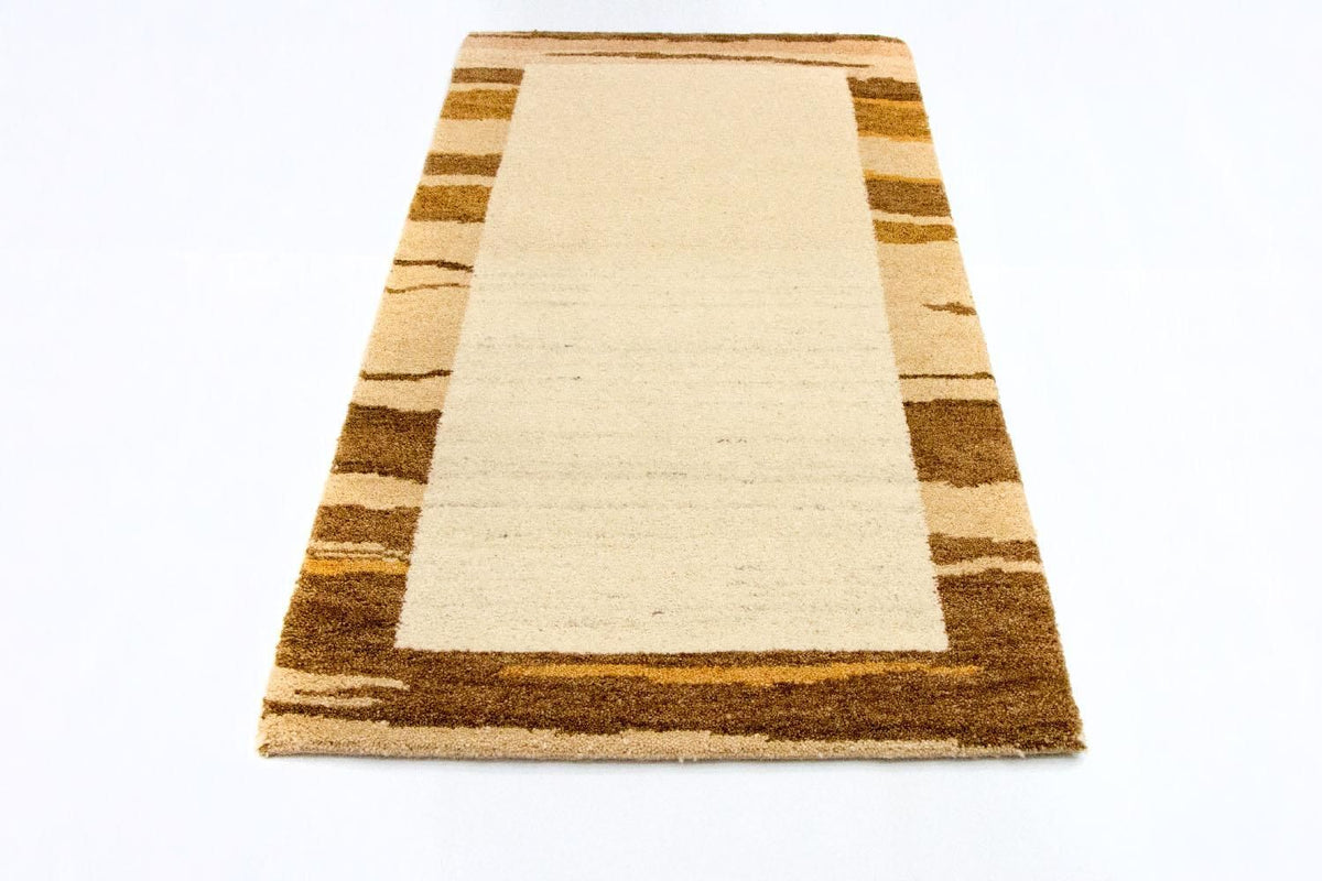 Gabbeh-tæppe - Indus - 141 x 75 cm - beige