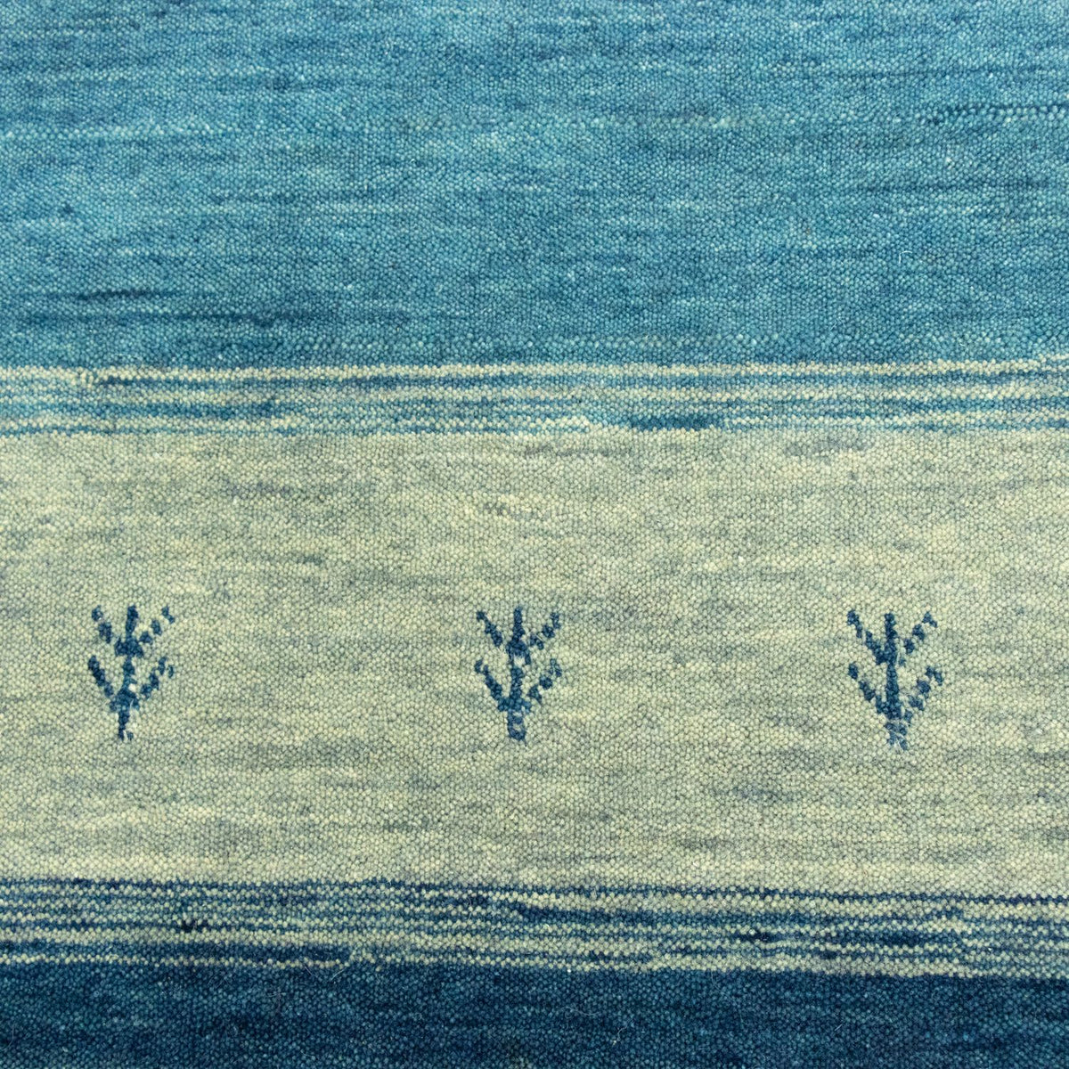 Gabbeh-tæppe - Softy - 203 x 144 cm - blå