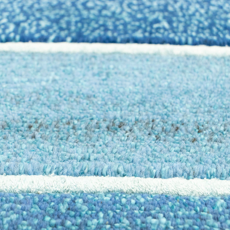 Nepal Tæppe - 181 x 123 cm - blå