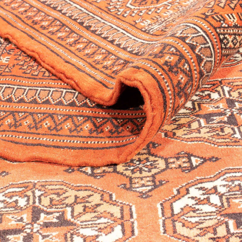 Turkaman-tæppe - 333 x 260 cm - mørkerød