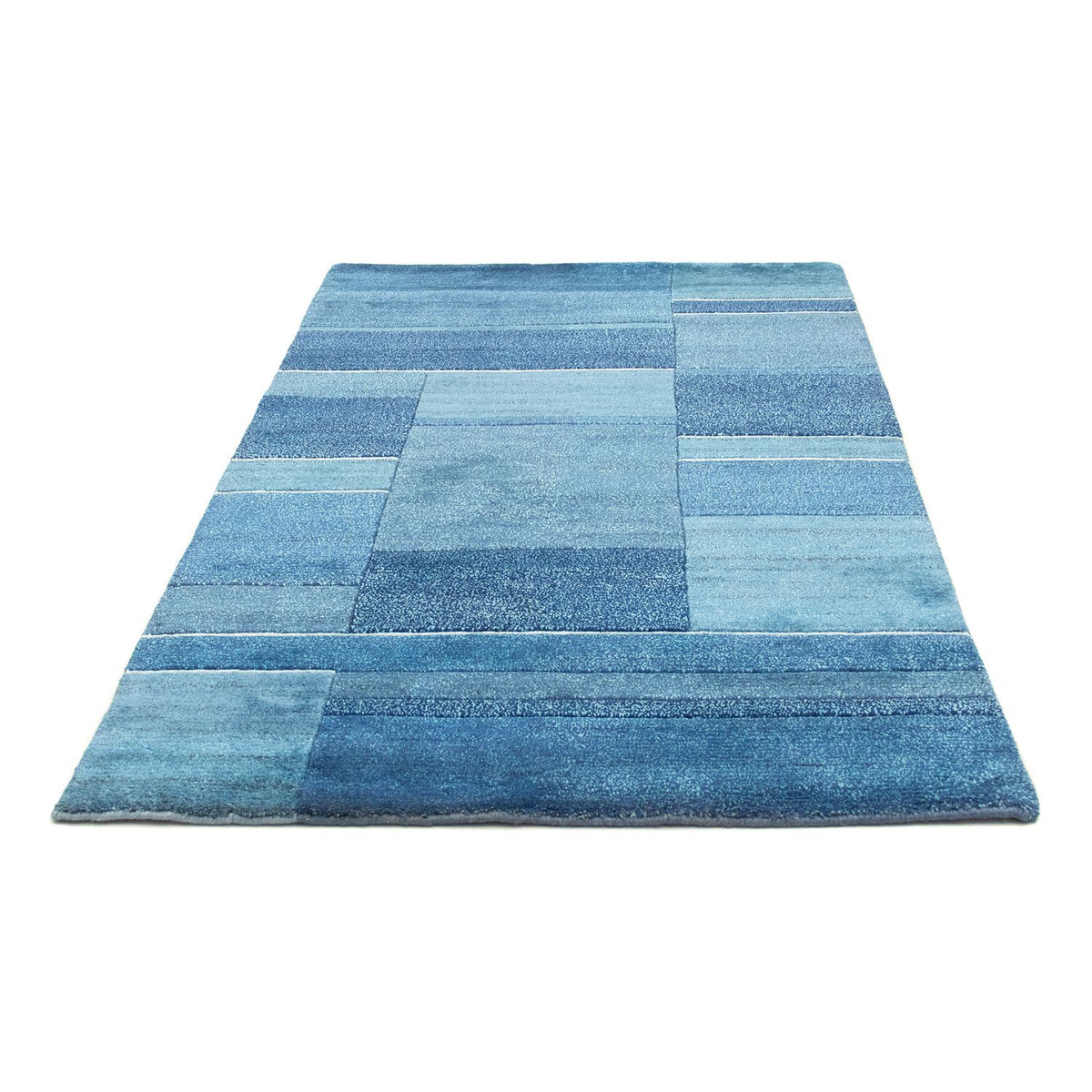 Nepal Tæppe - 181 x 119 cm - blå