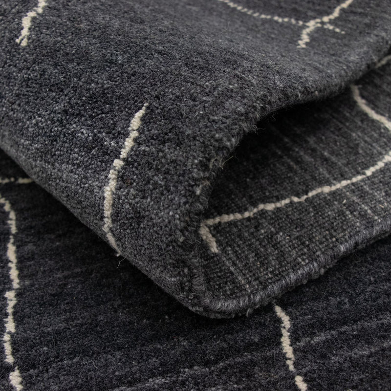 Nepal Tæppe - 200 x 142 cm - grå