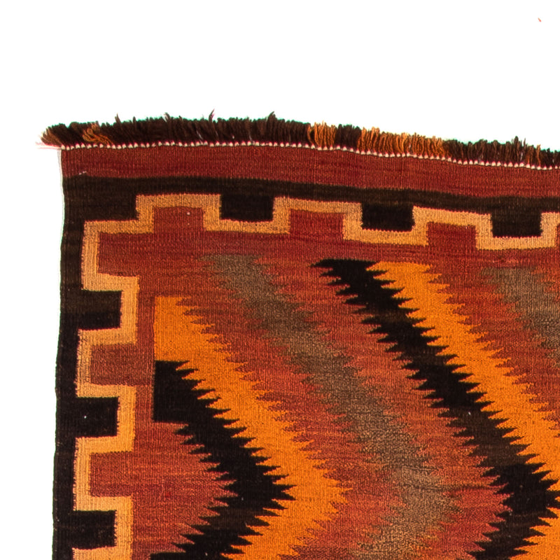 Løber Kelim-tæppe - gammelt - 320 x 140 cm - flerfarvet