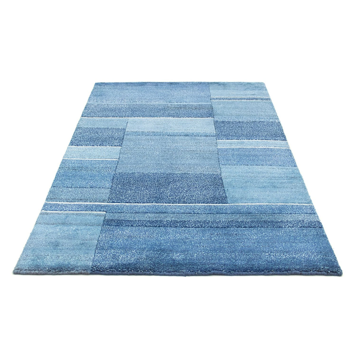 Nepal Tæppe - 181 x 121 cm - blå