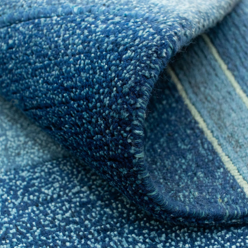 Nepal Tæppe - 181 x 121 cm - blå