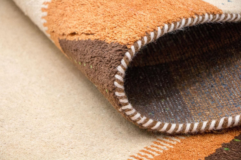 Gabbeh-tæppe - Indus - 243 x 171 cm - beige