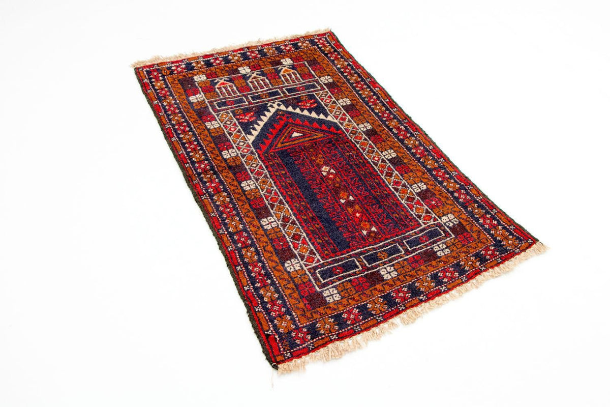 Baluch-tæppe - 123 x 75 cm - flerfarvet