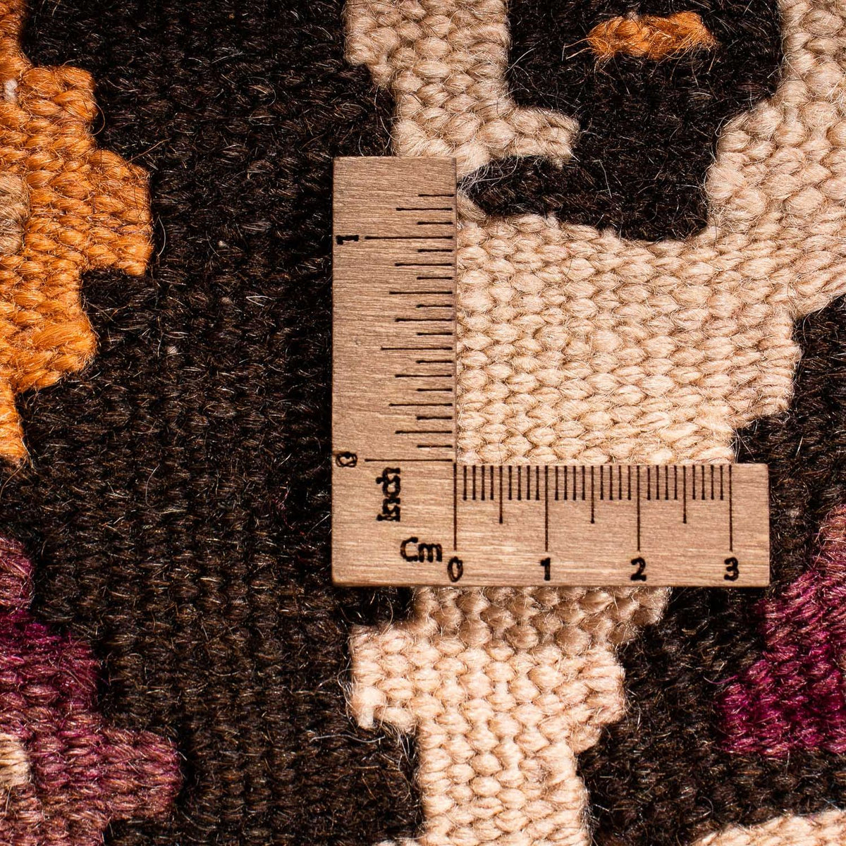 Kelim-tæppe - gammelt - 270 x 145 cm - flerfarvet