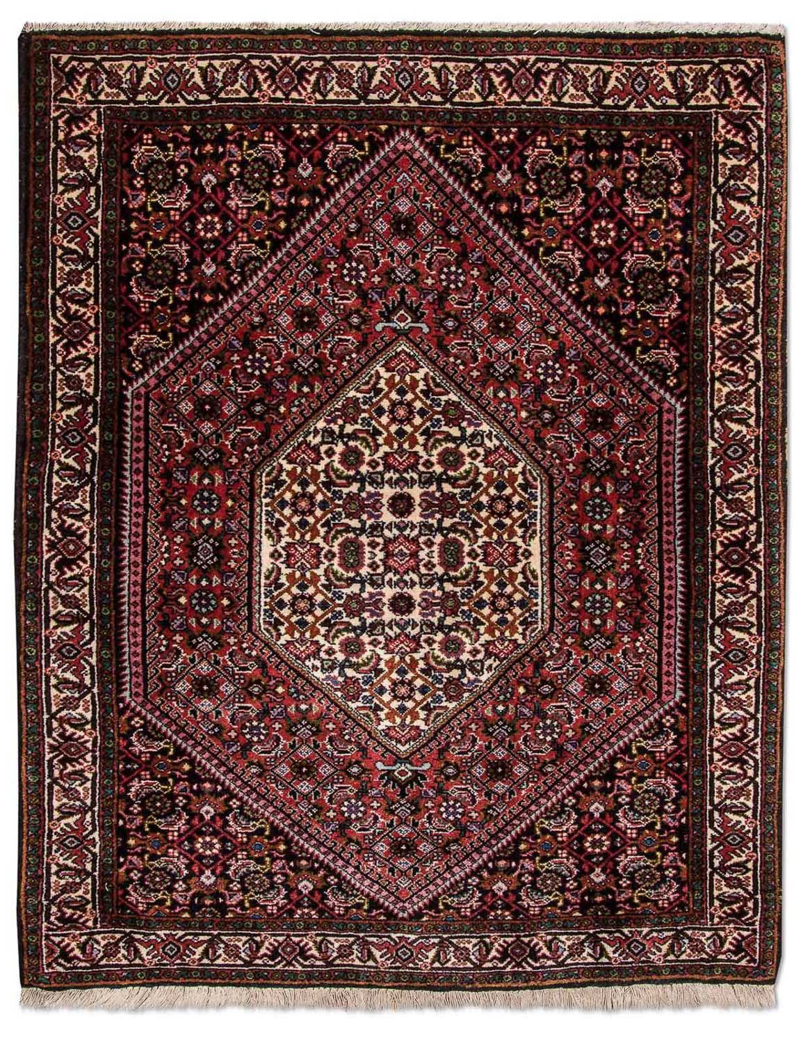 Persisk tæppe - Bijar - 88 x 67 cm - blå