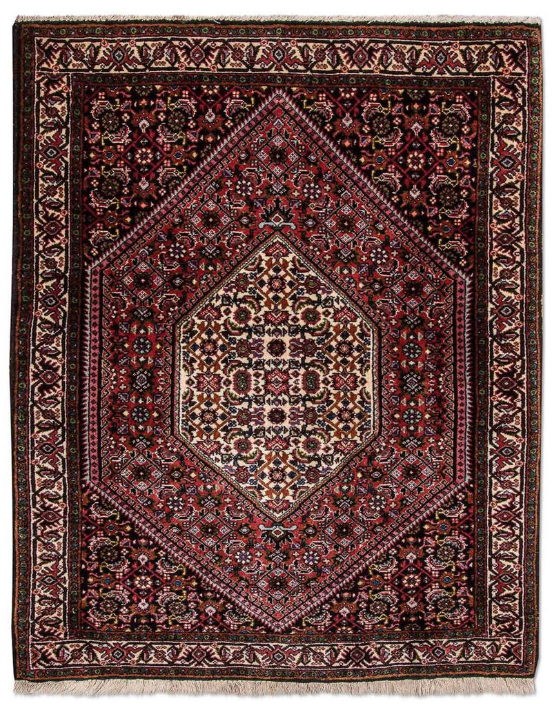 Persisk tæppe - Bijar - 88 x 67 cm - blå