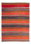 Kelim-tæppe - gammelt - 195 x 150 cm - flerfarvet