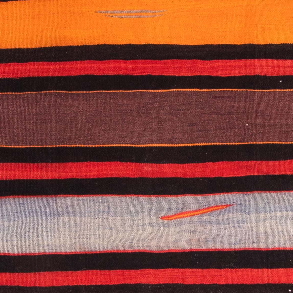 Kelim-tæppe - gammelt - 150 x 140 cm - flerfarvet