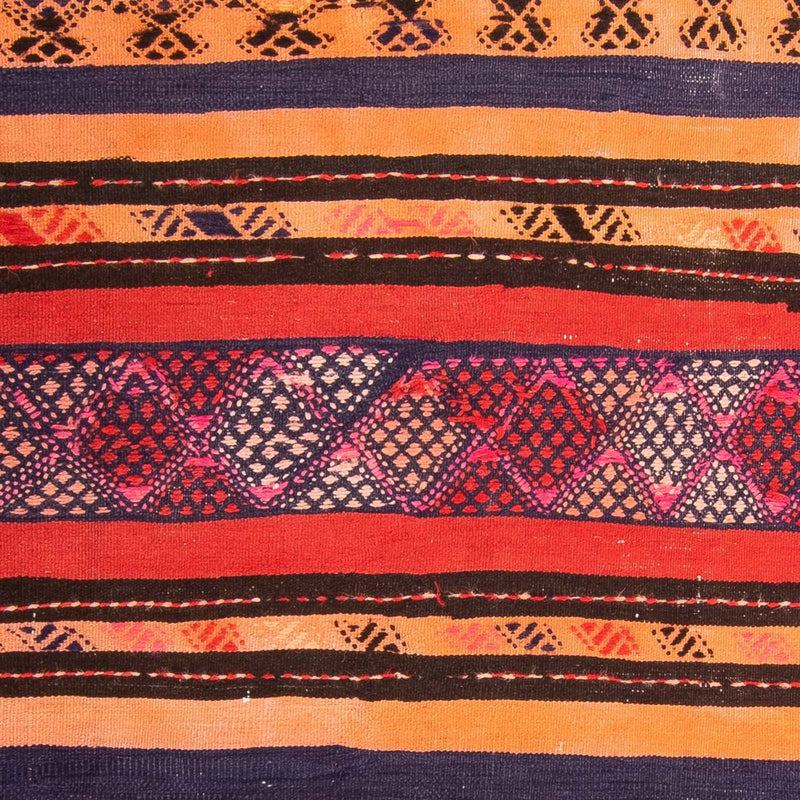 Kelim-tæppe - gammelt firkantet  - 150 x 125 cm - flerfarvet