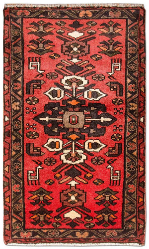 Persisk tæppe - Nomadisk - 102 x 61 cm - rød