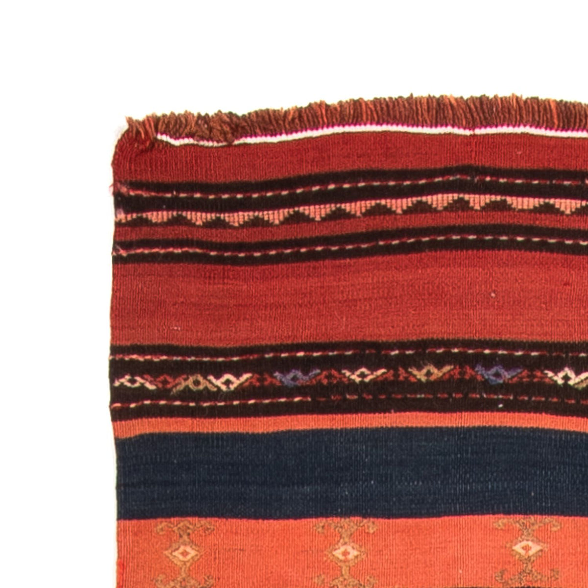 Løber Kelim-tæppe - gammelt - 280 x 85 cm - flerfarvet