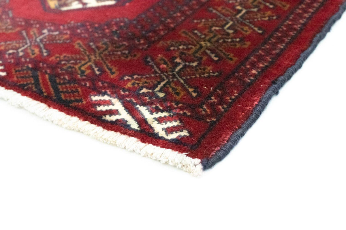 Turkaman-tæppe - 90 x 76 cm - rød