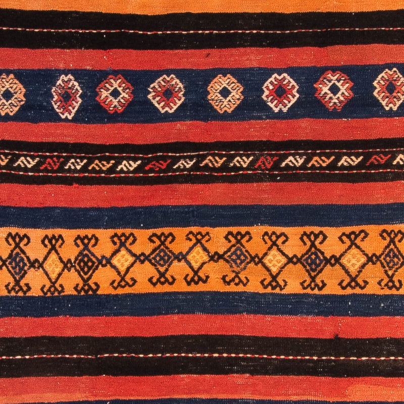 Kelim-tæppe - gammelt - 200 x 150 cm - flerfarvet